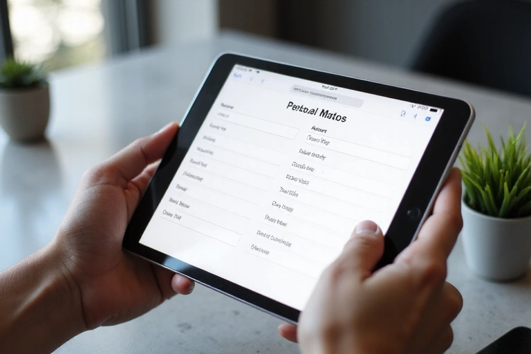 A person filling out a form on a tablet, representing user obligations and data input.